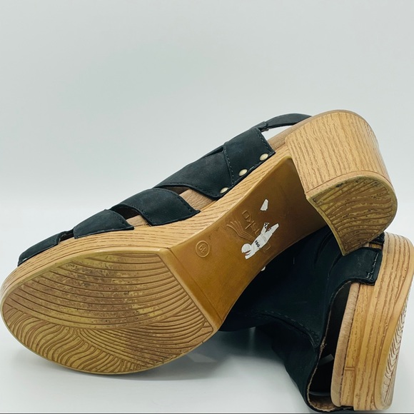 Dansko Demetra Peep Toe Leather Heeled Sandals 39 - Picture 11 of 12